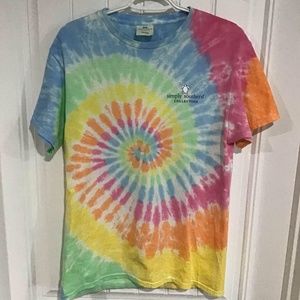 Simply Southern Save the Turtles Plastic Tie Dye T-Shirt - Women’s medium